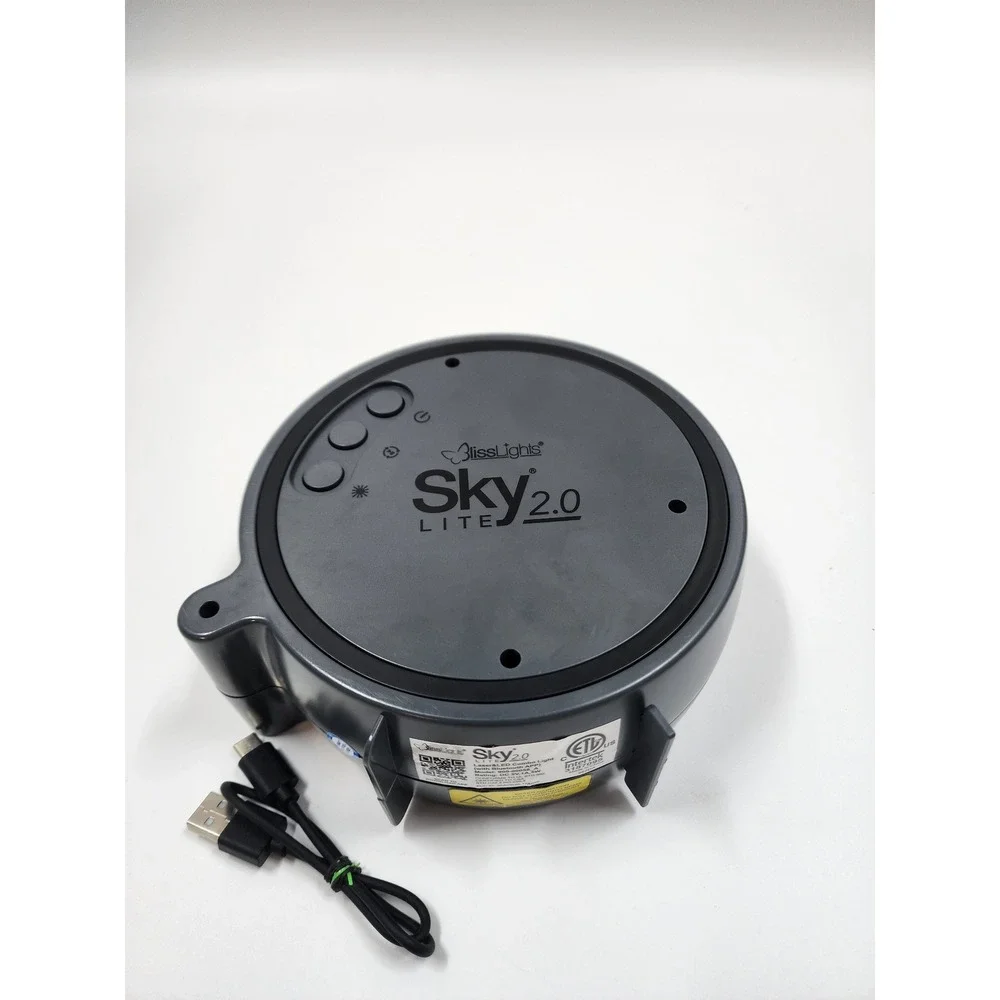 BlissLights Sky Lite 2.0 Laser Galaxy Projector LED Nebula Cloud Star Light Gray